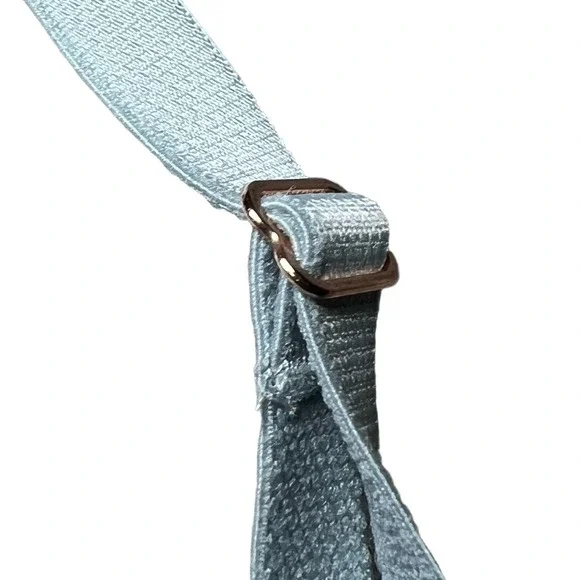 Aerie Size Large Light Blue Lace Bralette Adjustable Crisscross Back Delicates - Picture 12 of 16